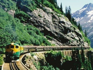 Alaska pe tren