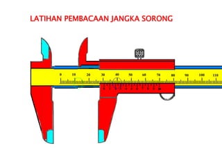 0 10 20 30 40 50 60 70 80 90 100 110
LATIHAN PEMBACAAN JANGKA SORONG
 