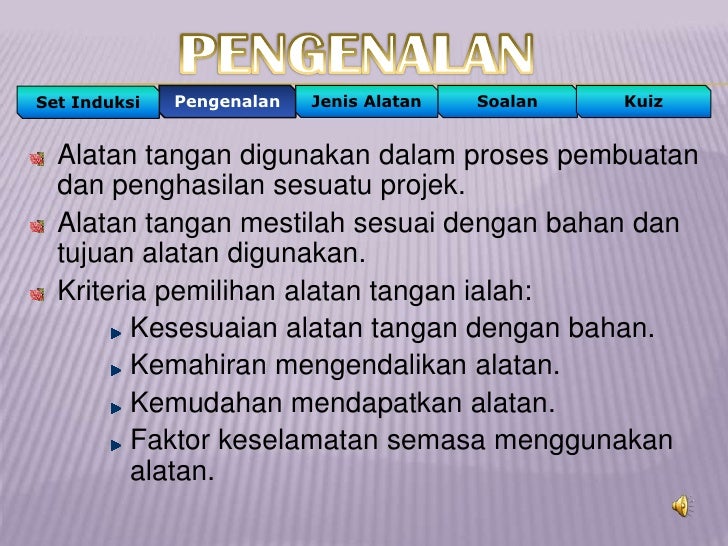 Alatan Tangan Dan Mesin