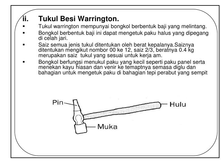 Alatan tangan dlm kerja kayu