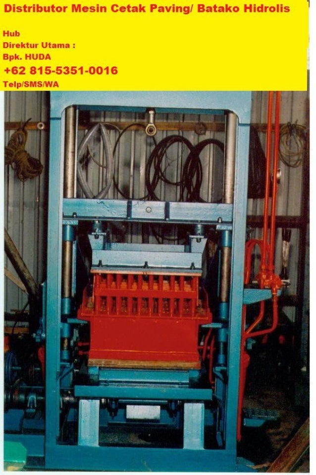 Harga Mesin Paving Block Press Hidrolik