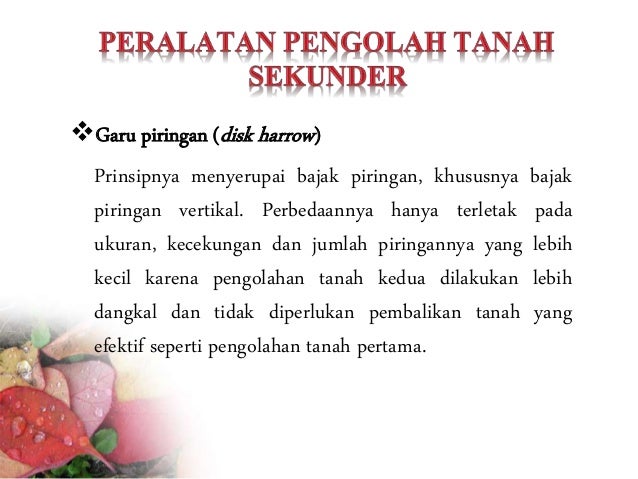 Alat dan mesin pengolah tanah pertanian(6)