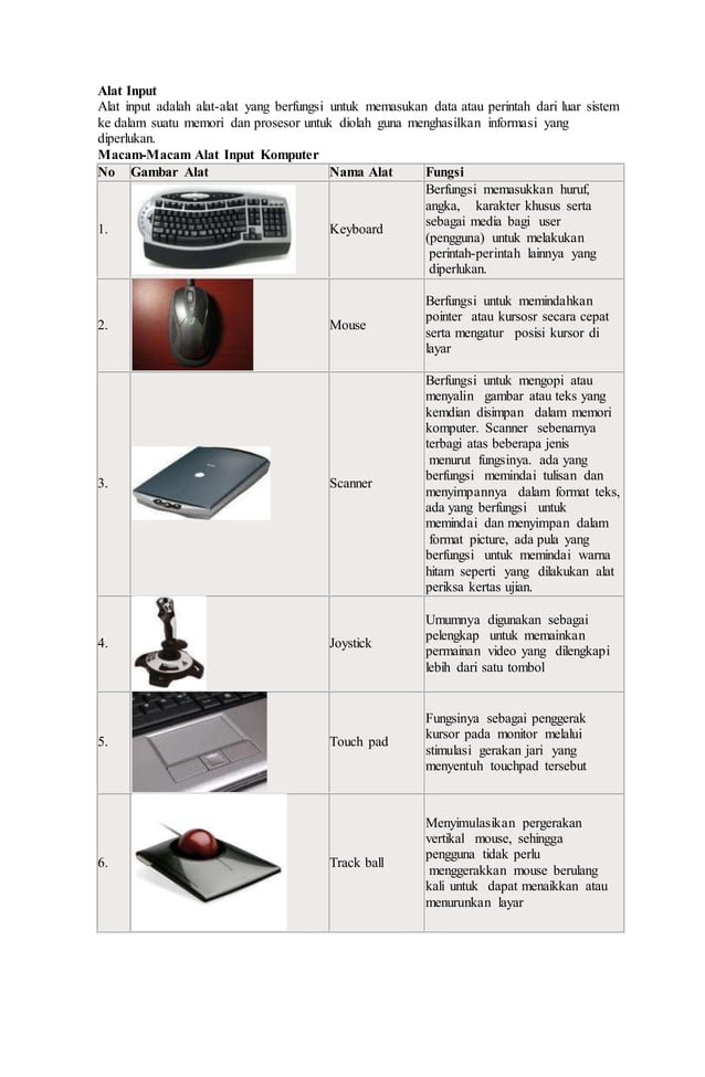 Alat input output | DOCX
