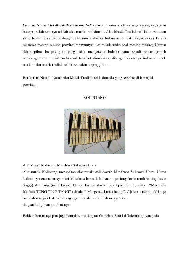 Nama Alat Marawis Musik Lengkap