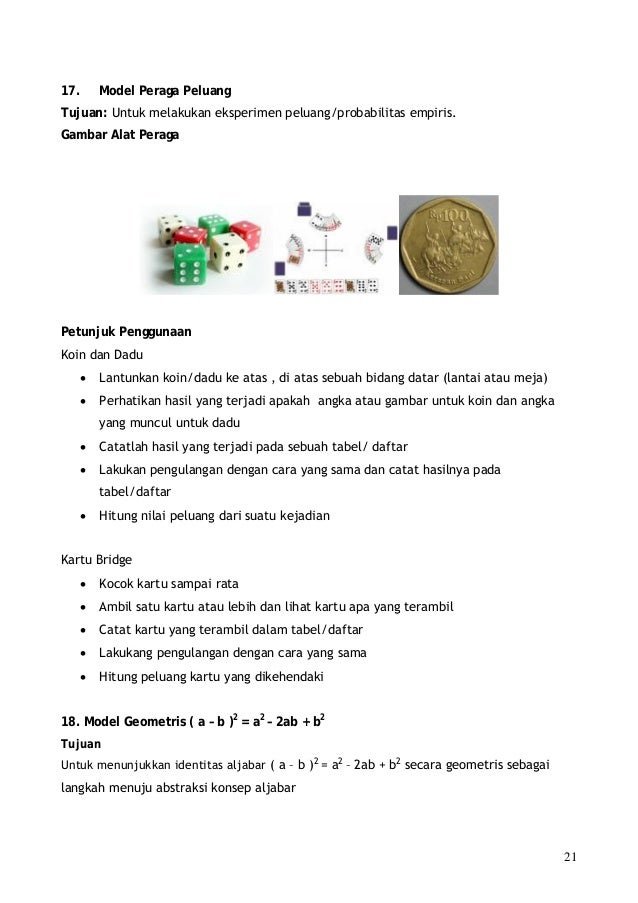 √ Alat Peraga Peluang Kejadian - Pelajaran Matematika