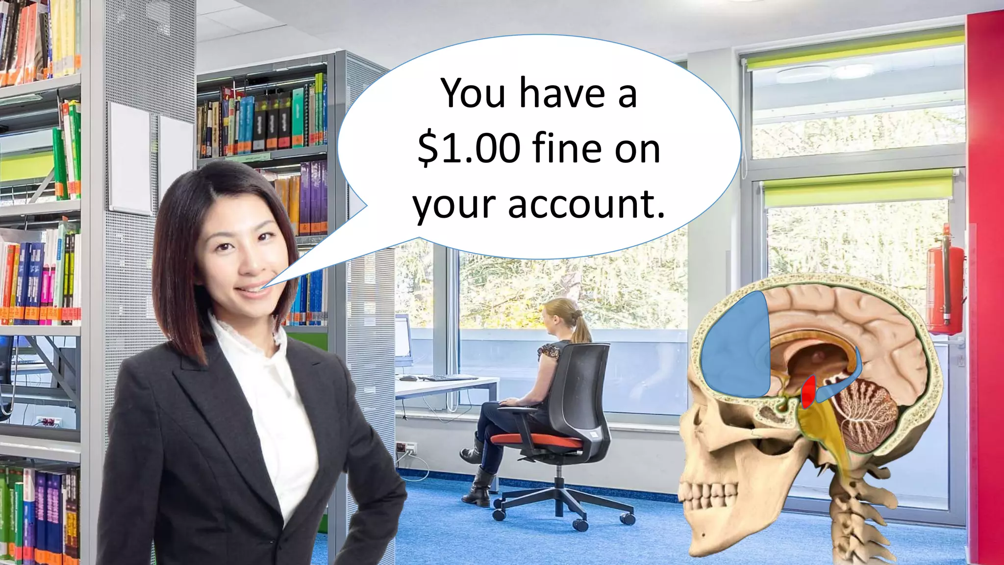 You have a
$1.00 fine on
your account.
 