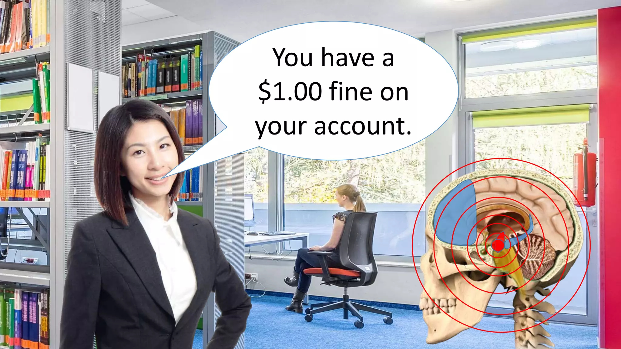 You have a
$1.00 fine on
your account.
 