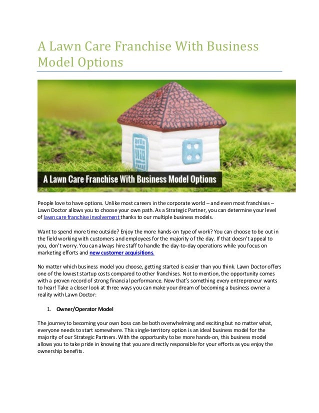 lawn care franchise