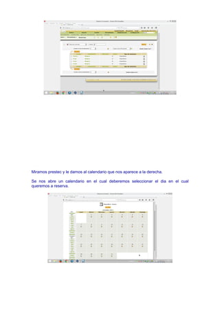 Miramos prestec y le damos al calendario que nos aparece a la derecha.
Se nos abre un calendario en el cual deberemos seleccionar el dia en el cual
queremos a reserva.
 