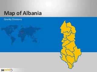Map of Albania
County Divisions

 