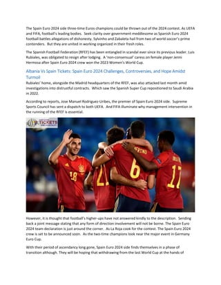 Albania Vs Spain South American coaches lead Albania to Euro 2024 spot.docx