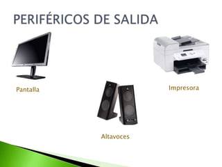 Pantalla               Impresora




           Altavoces
 