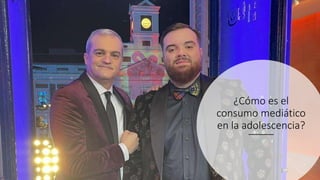 ¿Cómo es el
consumo mediático
en la adolescencia?
 