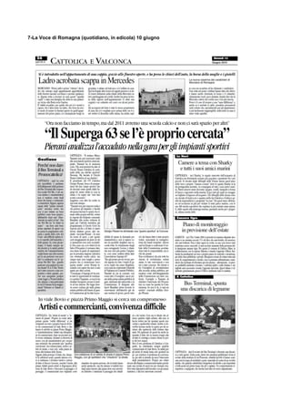 7-La Voce di Romagna (quotidiano, in edicola) 10 giugno
 