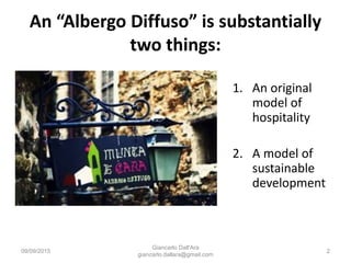 What is an Albergo Diffuso