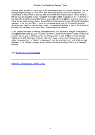 Albert Einstein Relativity