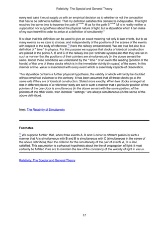 Albert Einstein Relativity