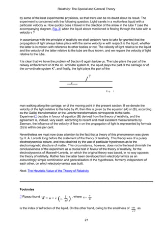 Albert Einstein Relativity