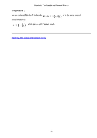 Albert Einstein Relativity