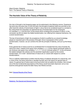 Albert Einstein Relativity