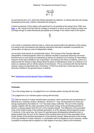 Albert Einstein Relativity