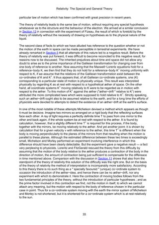 Albert Einstein Relativity