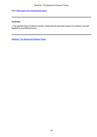 Albert Einstein Relativity