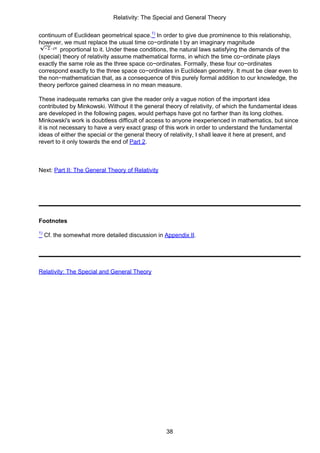 Albert Einstein Relativity