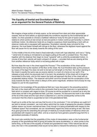 Albert Einstein Relativity