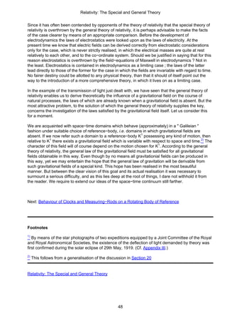 Albert Einstein Relativity