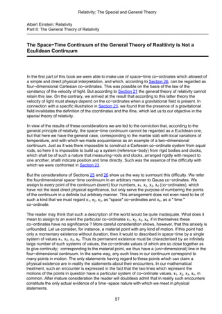 Albert Einstein Relativity