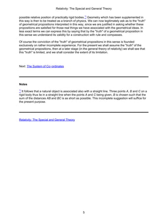 Albert Einstein Relativity