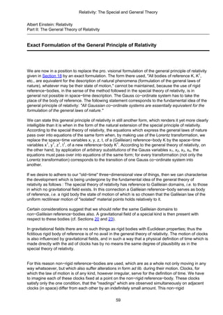 Albert Einstein Relativity