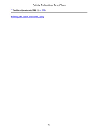 Albert Einstein Relativity