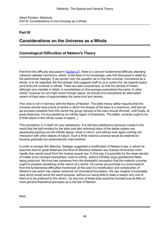 Albert Einstein Relativity