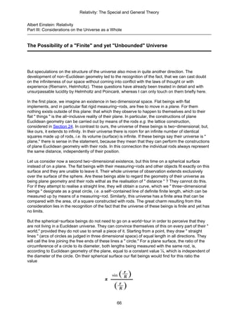 Albert Einstein Relativity