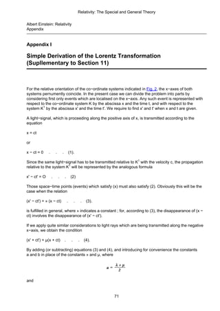 Albert Einstein Relativity