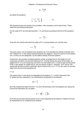 Albert Einstein Relativity