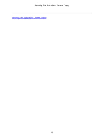 Albert Einstein Relativity