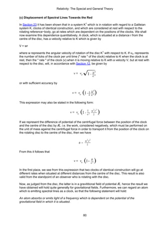 Albert Einstein Relativity