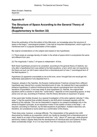 Albert Einstein Relativity