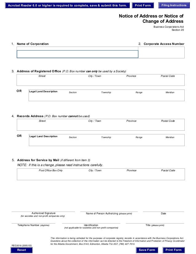 Alberta noticeofaddress