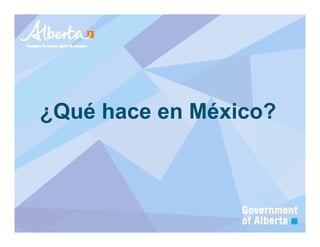¿Qué hace en México?
 