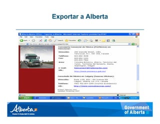 Exportar a Alberta
 
