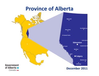 Province of Alberta




                December 2011
 