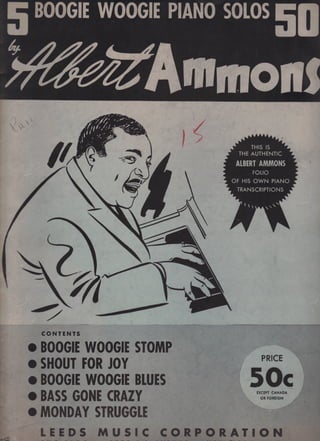 Albert Ammons   5 boogie woogie piano solos