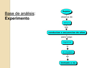 Base de análisis:
Experimento.

 