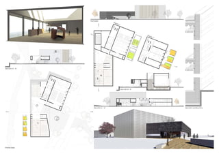Planta baja
Sección A - A’
Sección C - C’
Sección B - B’
Sección constructiva
Fachada
Planta 1
Planta -1
 
