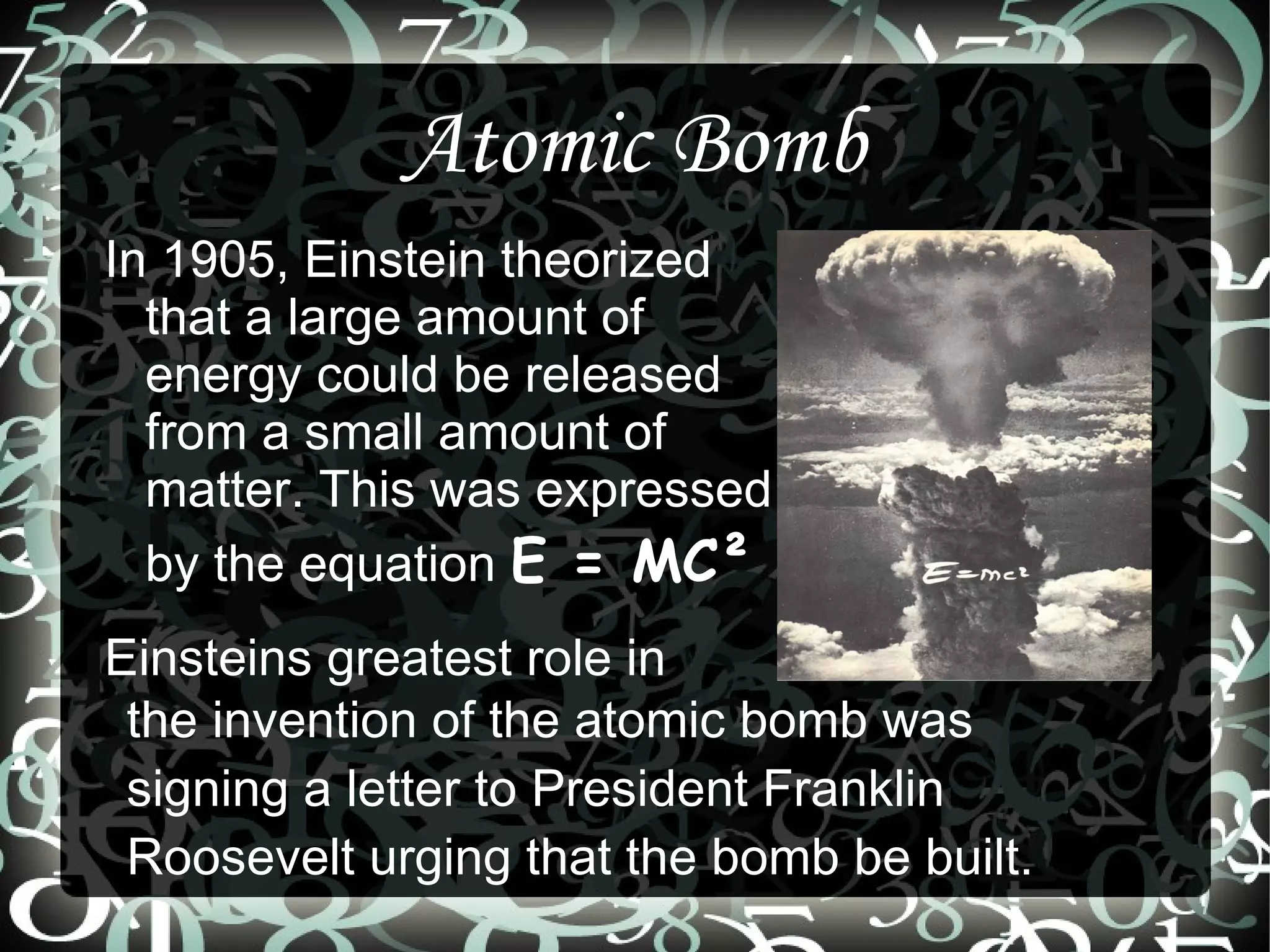 Early Life After leaving school, Albert roamed the country for 7 years 
