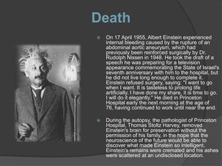 Albert einstein | PPTX